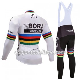 Conjunto Maillot + Culotte largo con tirantes 2017 Bora-Hansgrohe N002